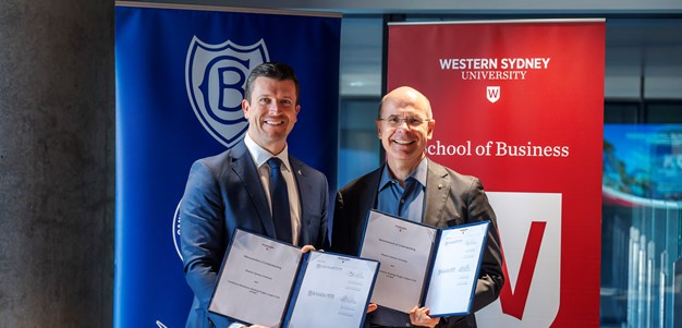 Bulldogs and Western Sydney University Sign Landmark Memorandum of Understanding